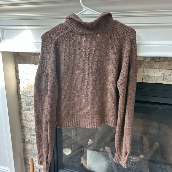 Pink Rose Chocolate Knit Cardigan - Picture 3 of 5